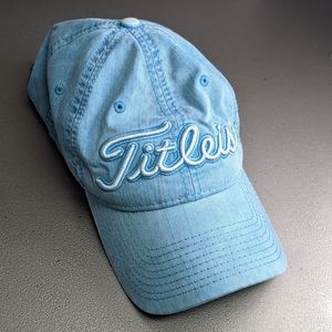 Titleist Hat Cap Light Blue Adjustable Strapback
